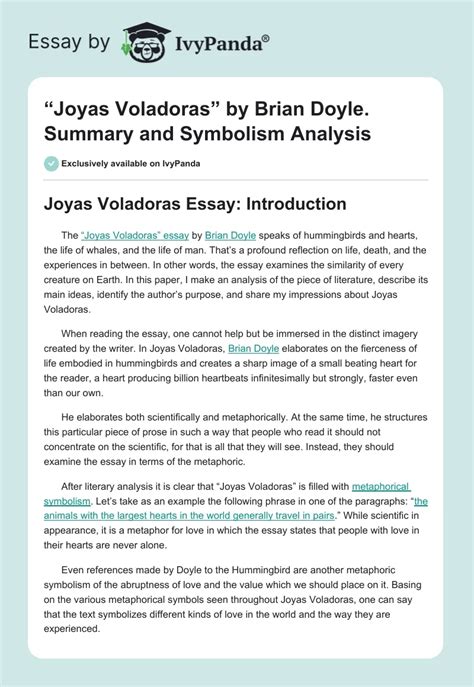 joyas voladoras analysis